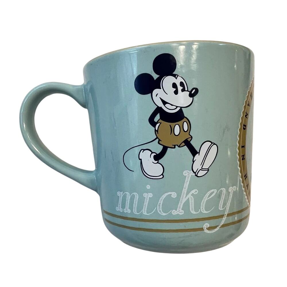 Disney Mickey Minnie Hand In Hand, Side By Side, Perfect‎ Pair Coffee Mug